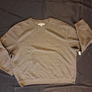 Amazon Essentials Men's Fleece Crewneck Sweatshirt Light Grey Heather, Size 5XL